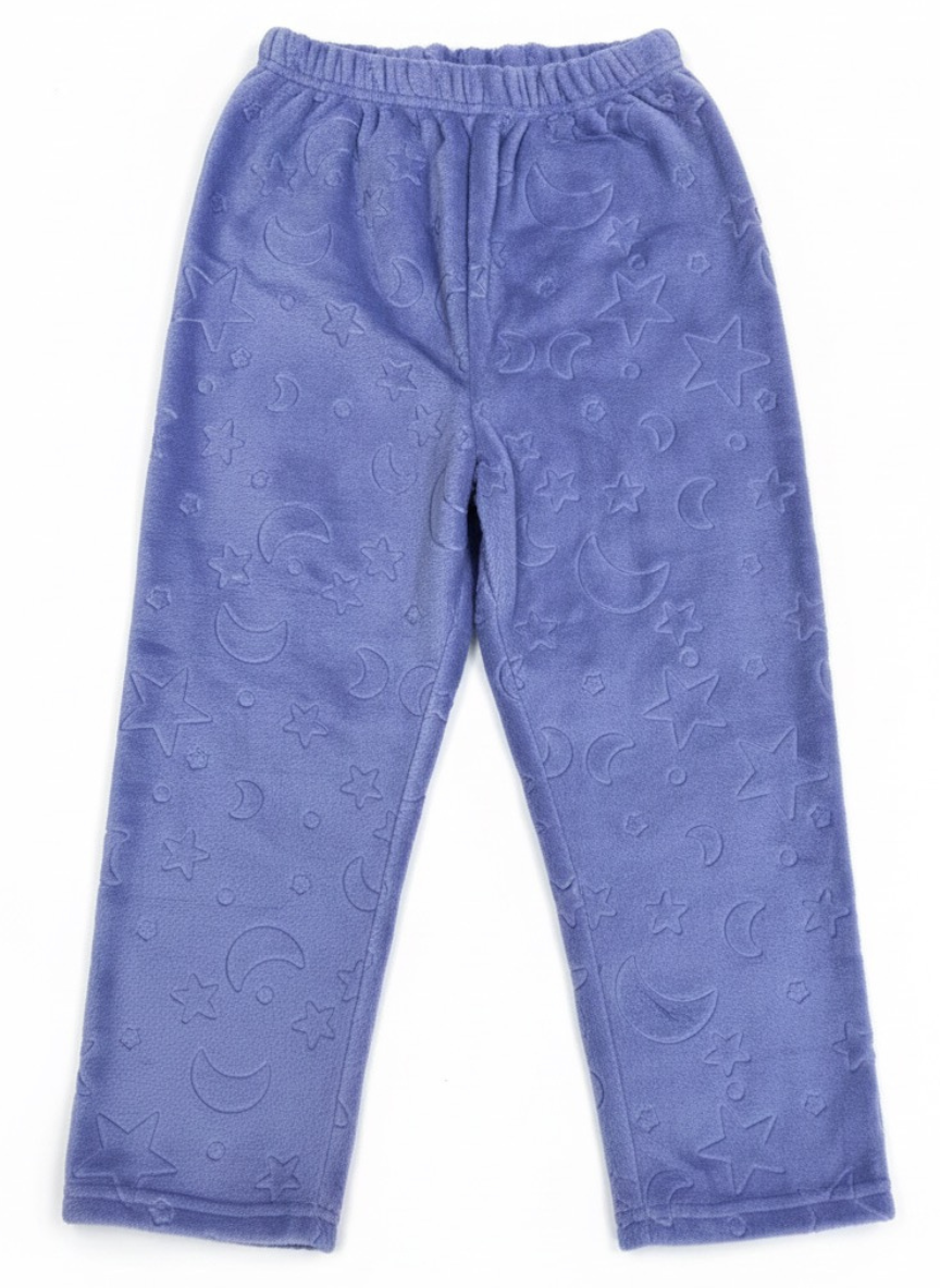 Blue Velvet Night Suit Set for Kids