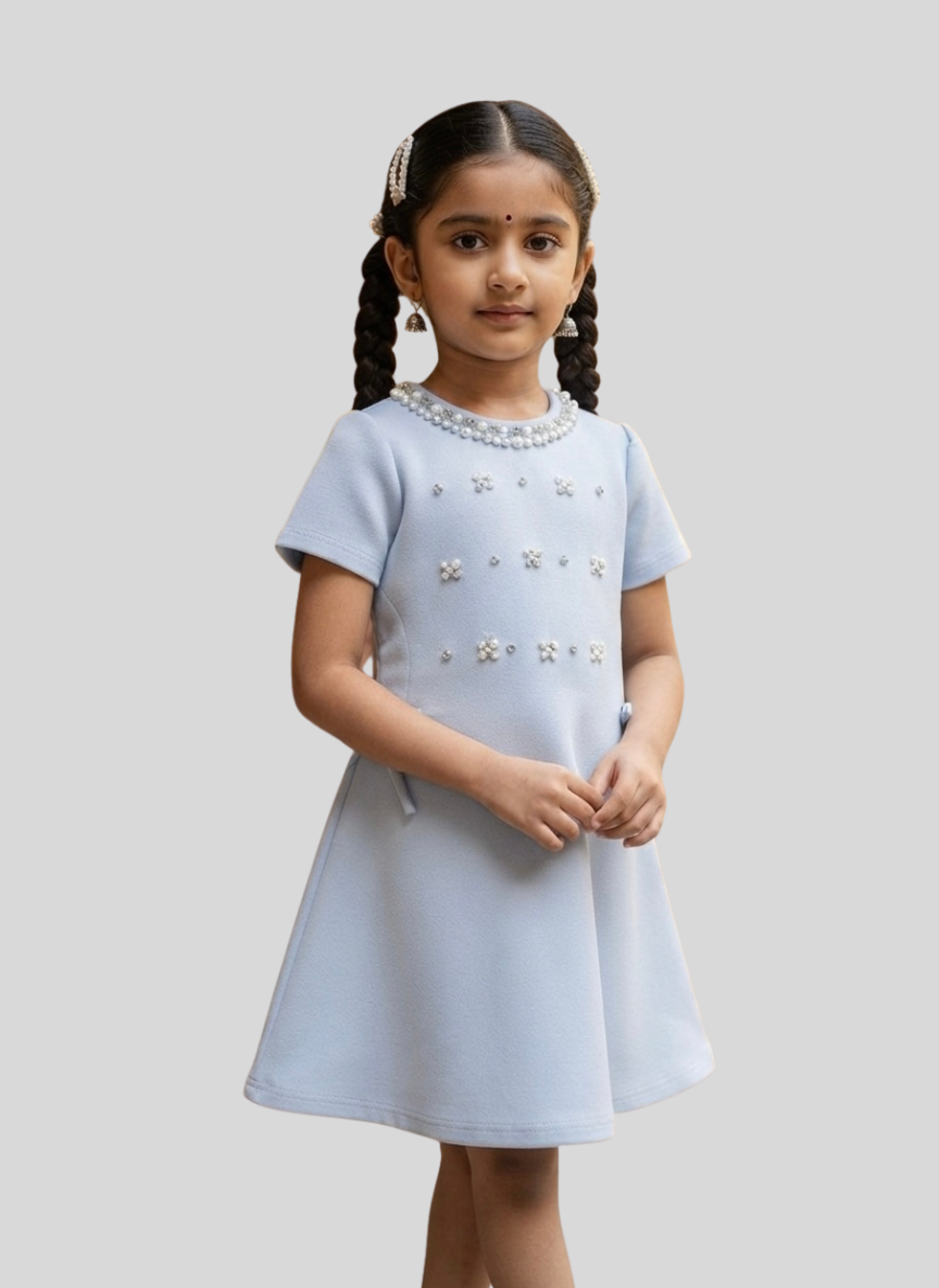 Blue Pearl Party Dress