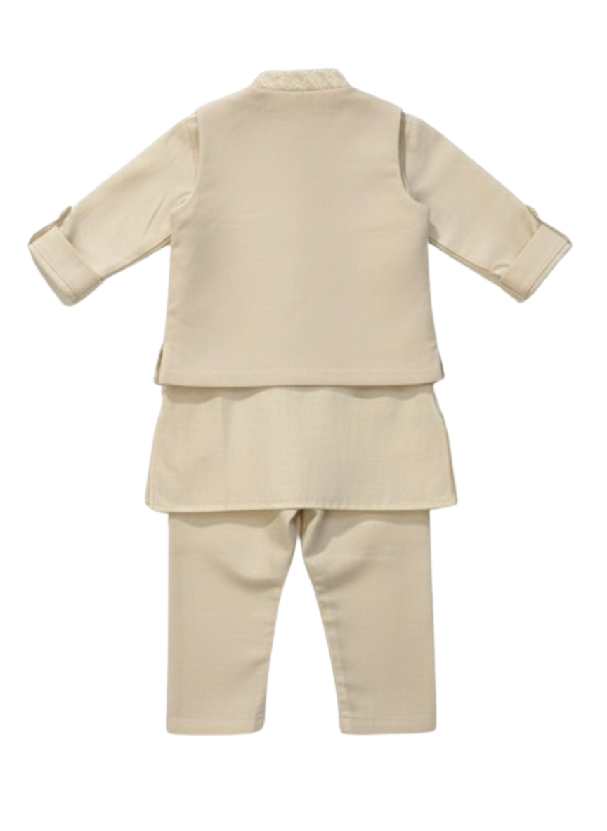 Boys Crème Kurta Set