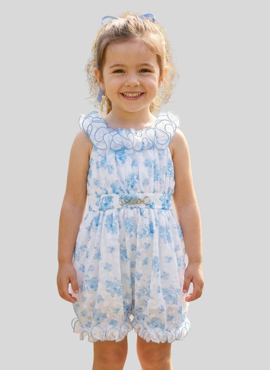 Light Blue Floral Frock