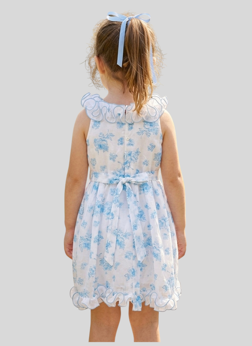 Light Blue Floral Frock