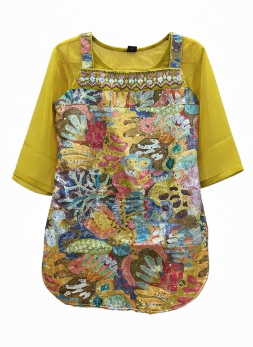 Girls Yellow Farshi Salwar Suit