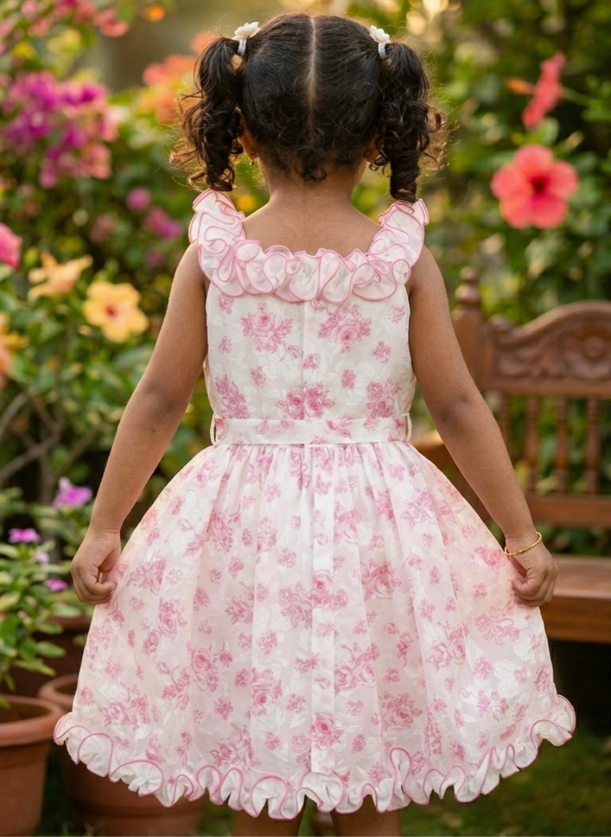 Pink Floral Frock