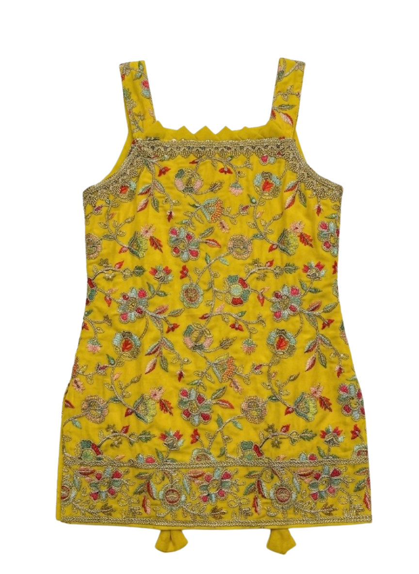 Yellow Sharara Set (5–10 Years)