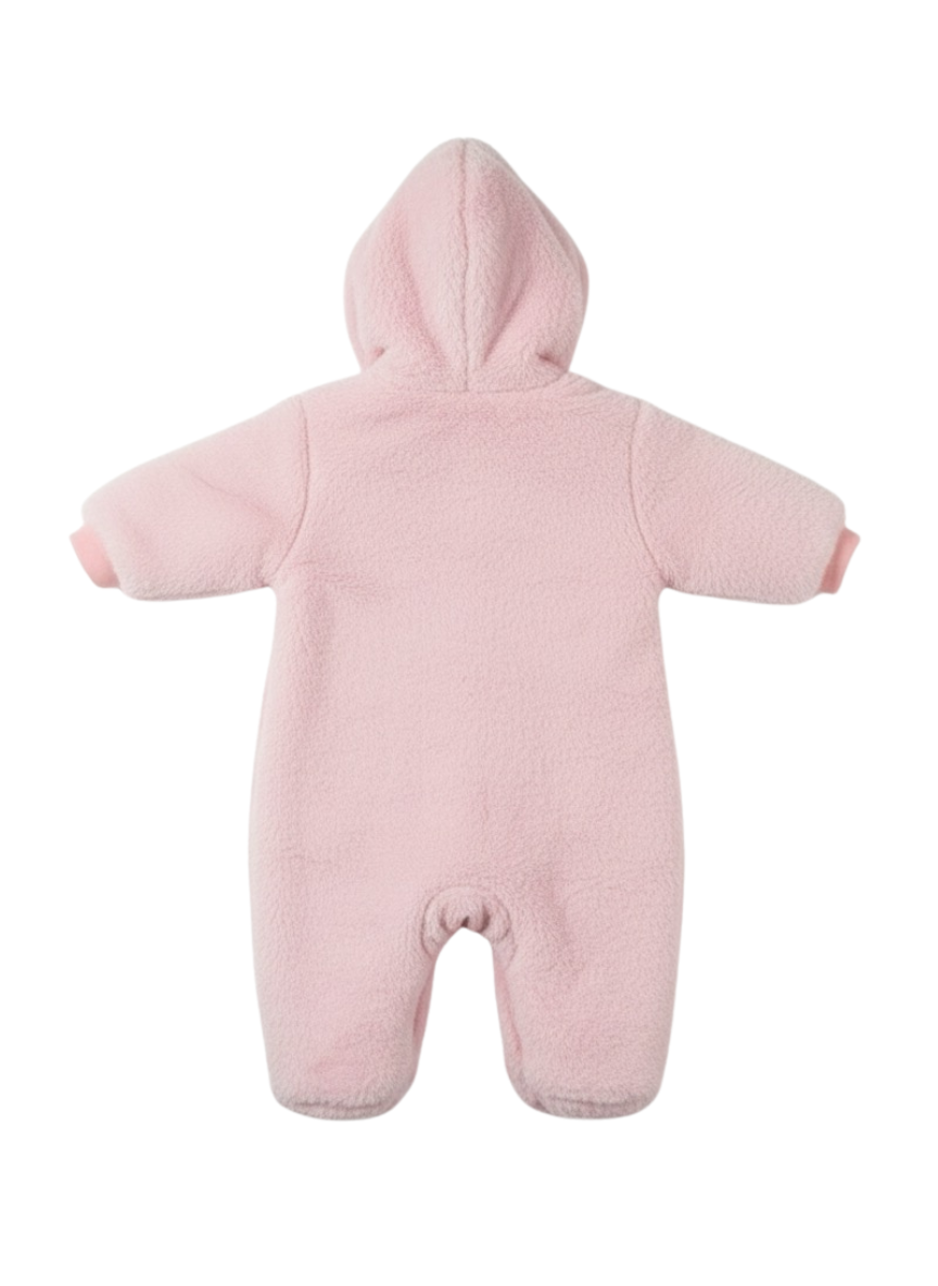 Teddy Pink Cotton Baby Romper