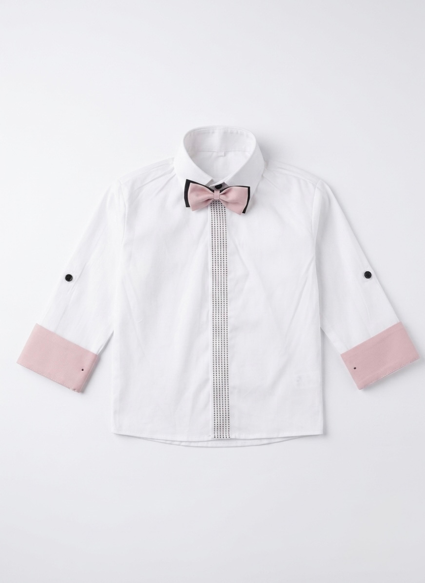 Boys Pink Waistcoat Set