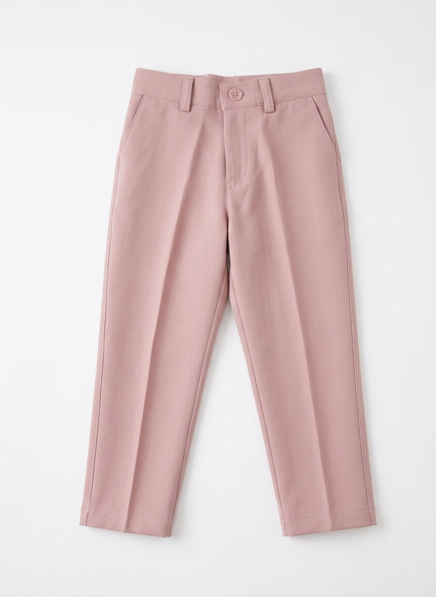 Boys Pink Waistcoat Set