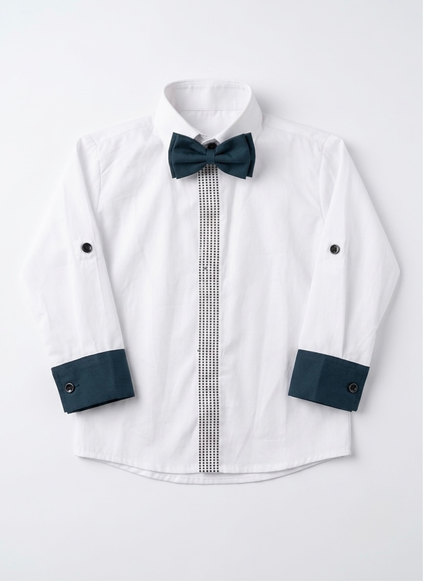 Boys Teal Blue Waistcoat Set
