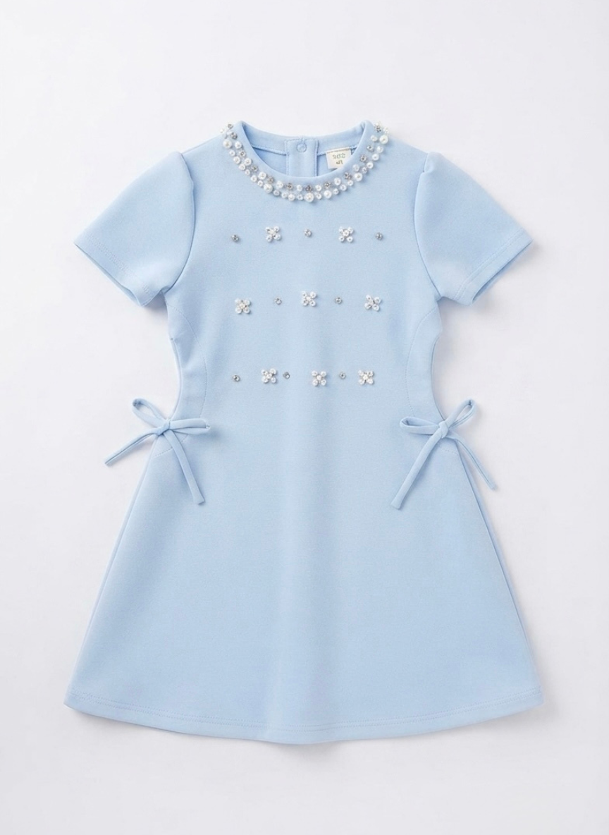 Blue Pearl Party Dress
