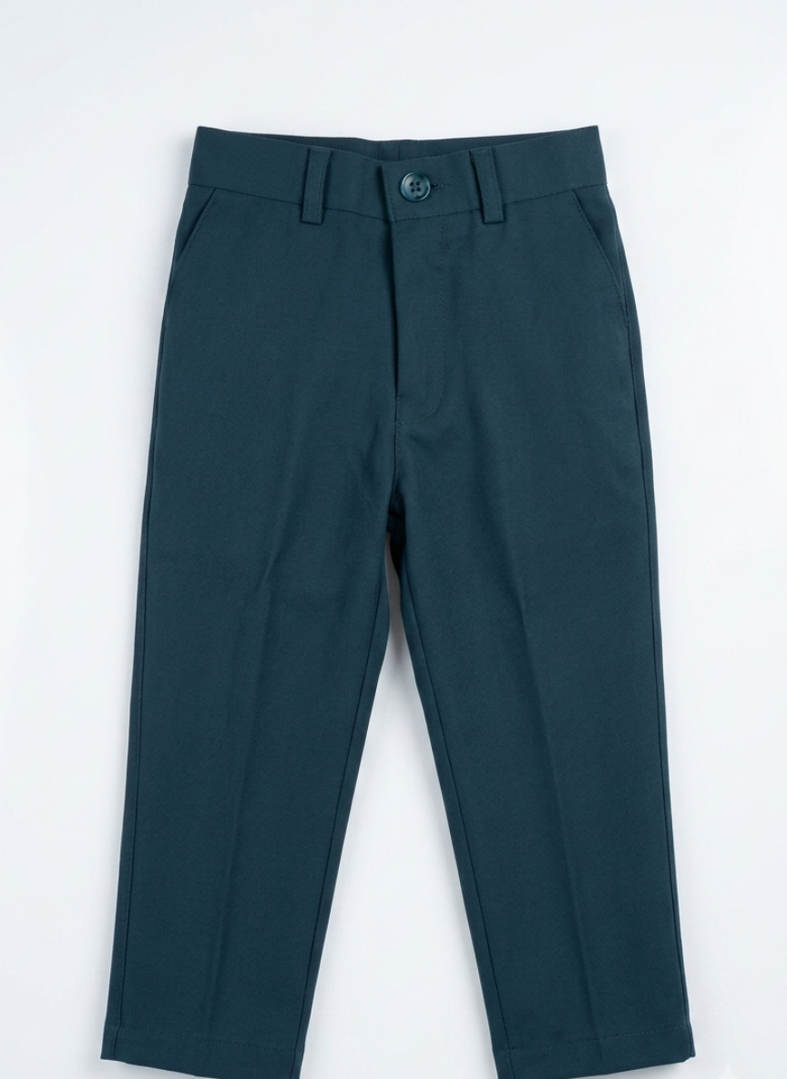 Boys Teal Blue Waistcoat Set
