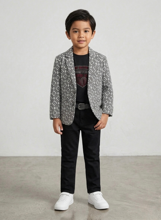 Black 3 Piece Blazer Set