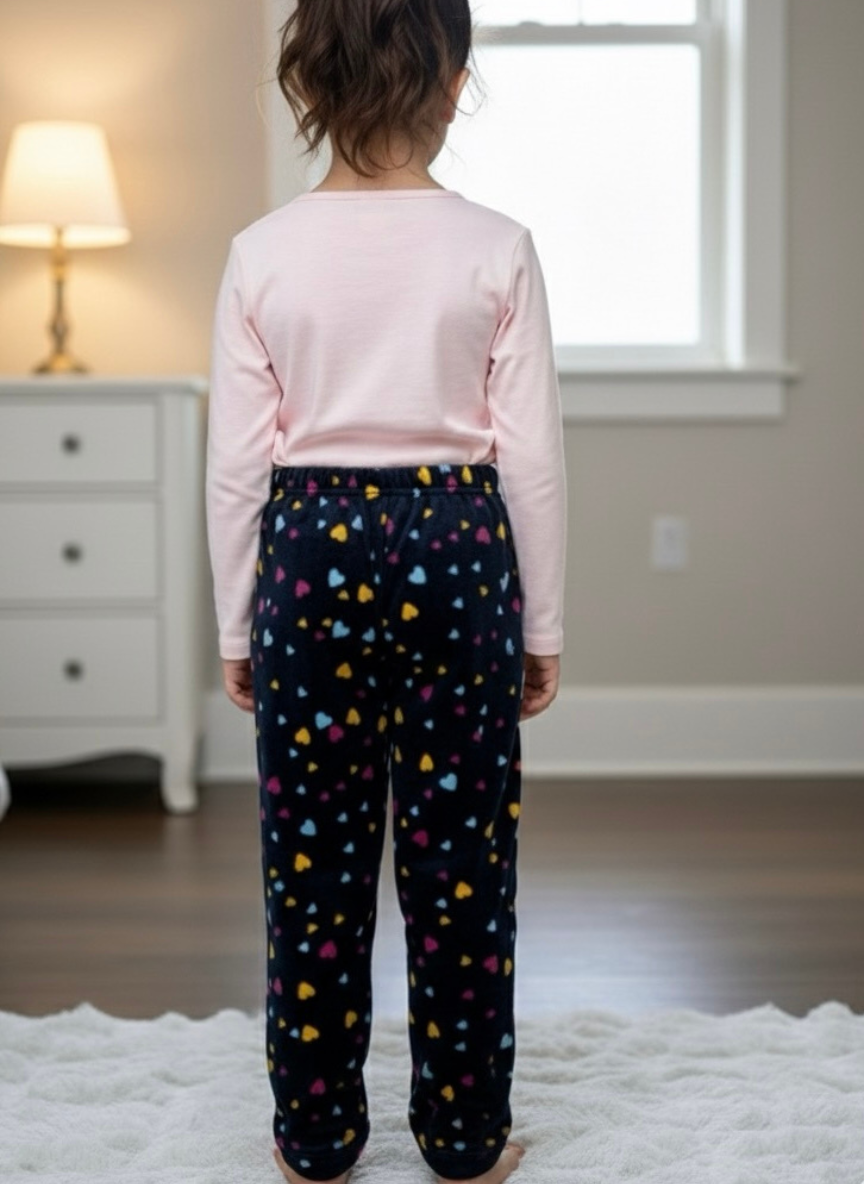 Dark Blue Fur Winter Pajama for Kids