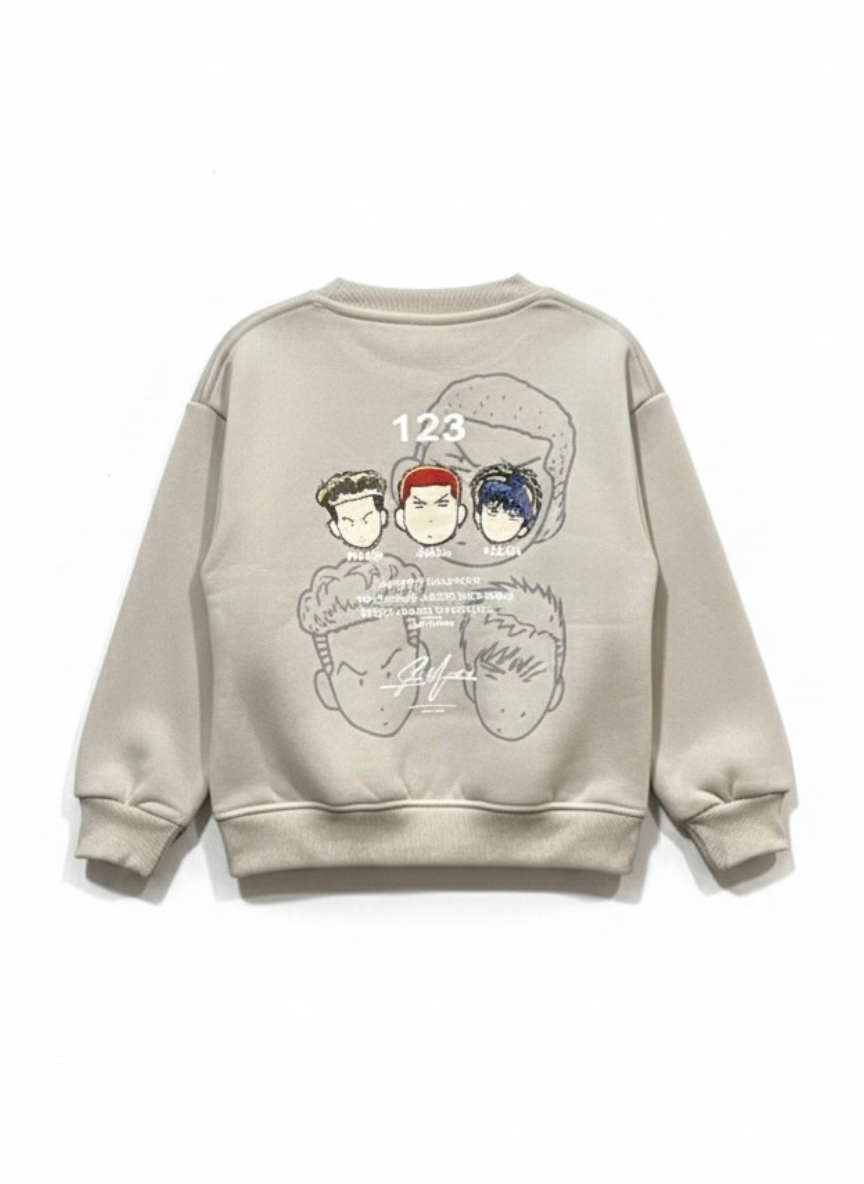 Boys Grey Fleece Sweatshirt