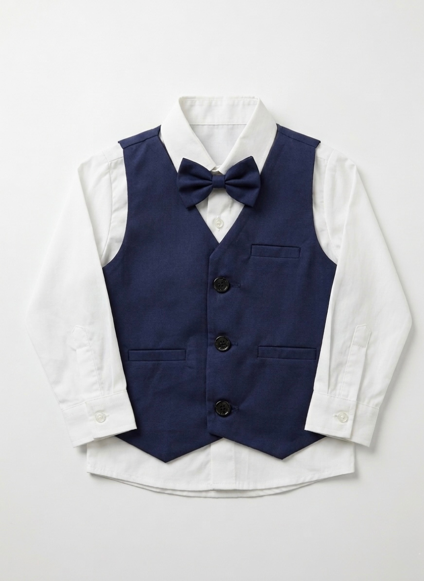 Blue 3-Piece Boys Tuxedo Set