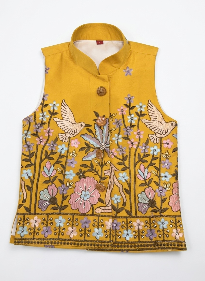 Yellow Embroidered Kurta Set