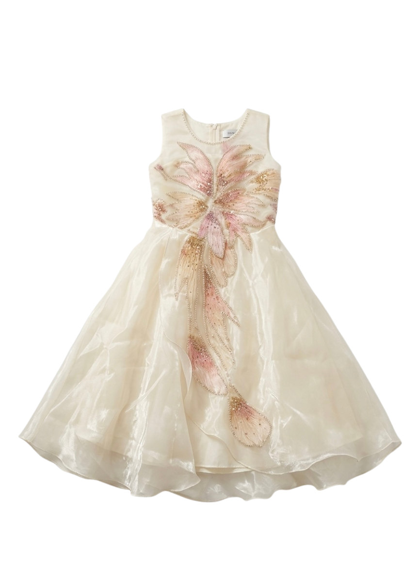Crème Party Gown (4–8 Years)