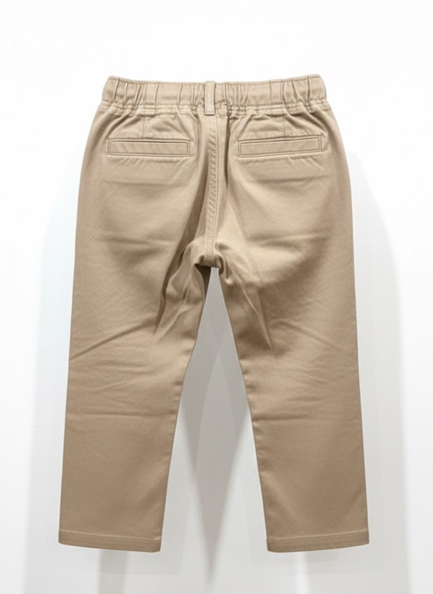 Boys White & Beige Full Sleeves Set