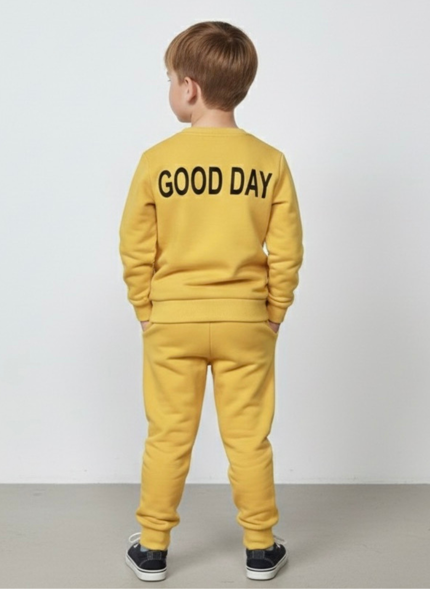 Boys Mario Cotton Co-Ord Set – Yellow