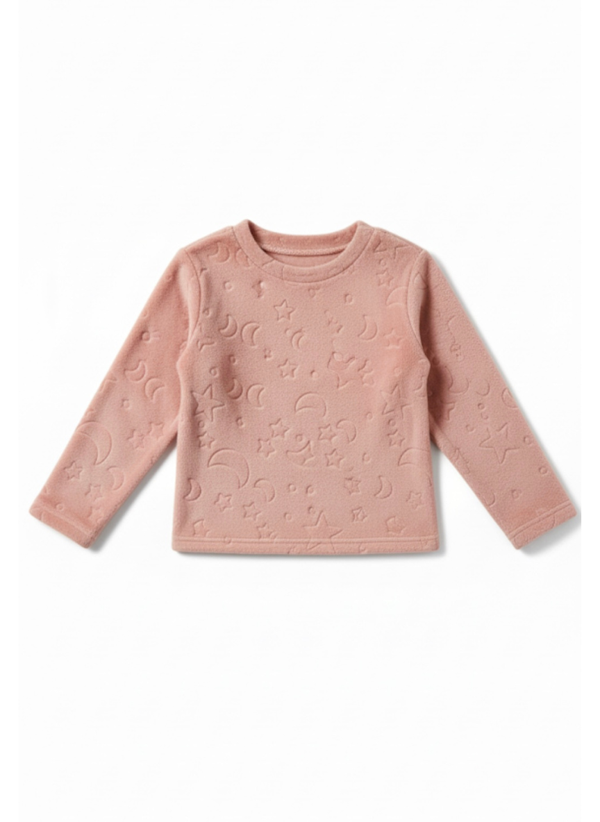 Pink Velvet Night Suit Set for Kids
