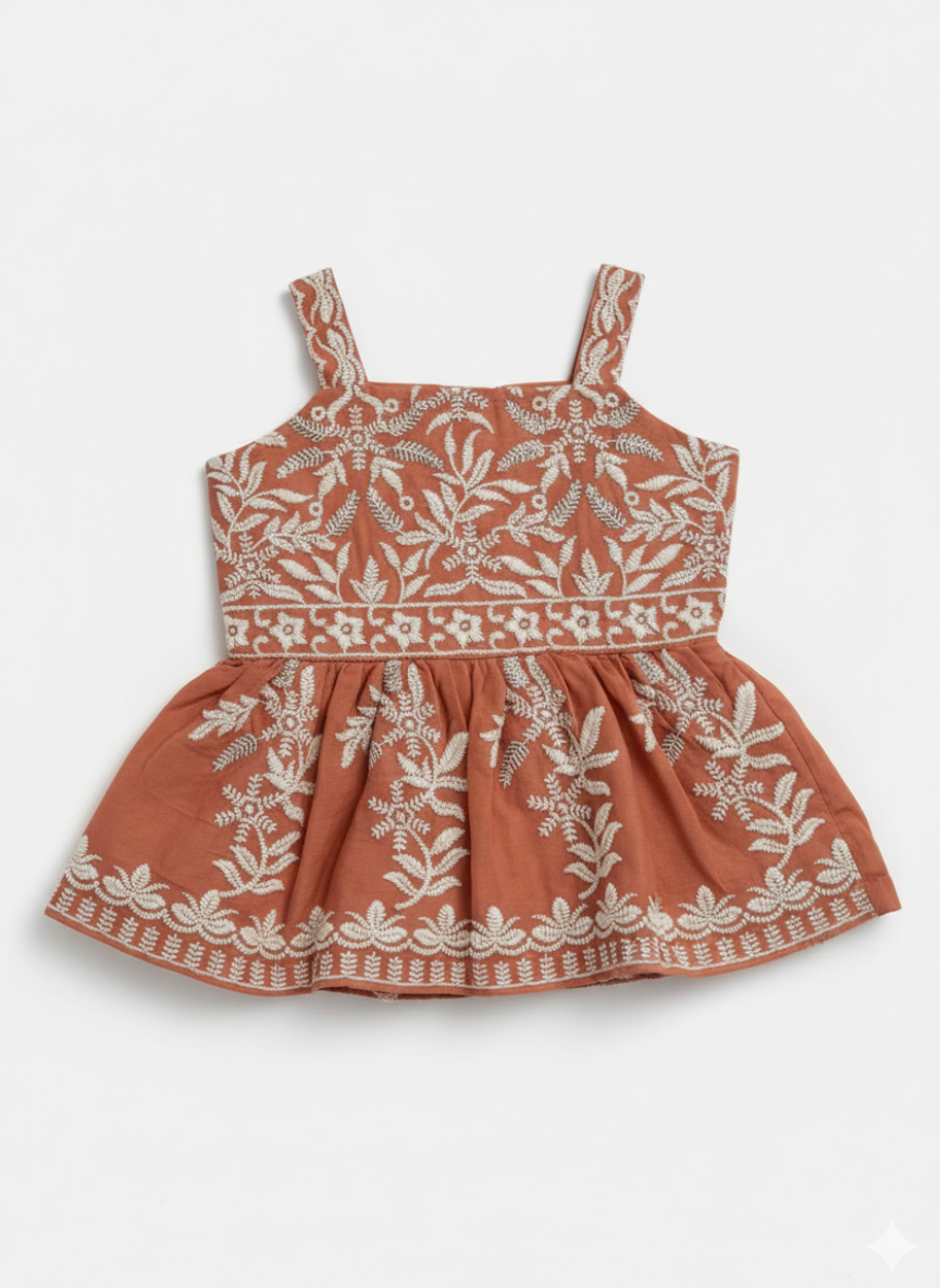 NB Peach Sharara Set (2–3 Years)