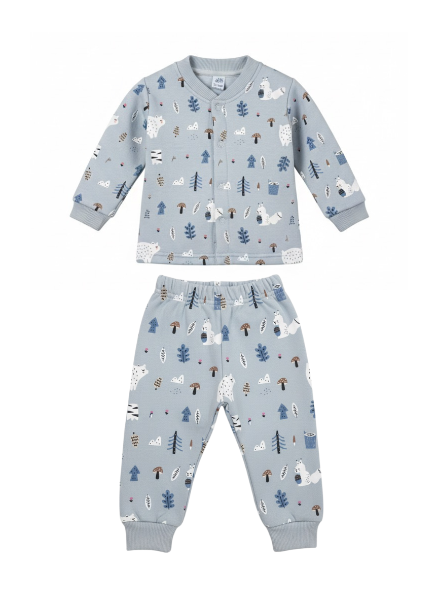 Baby Rabbit Print Fleece Co-Ord Set