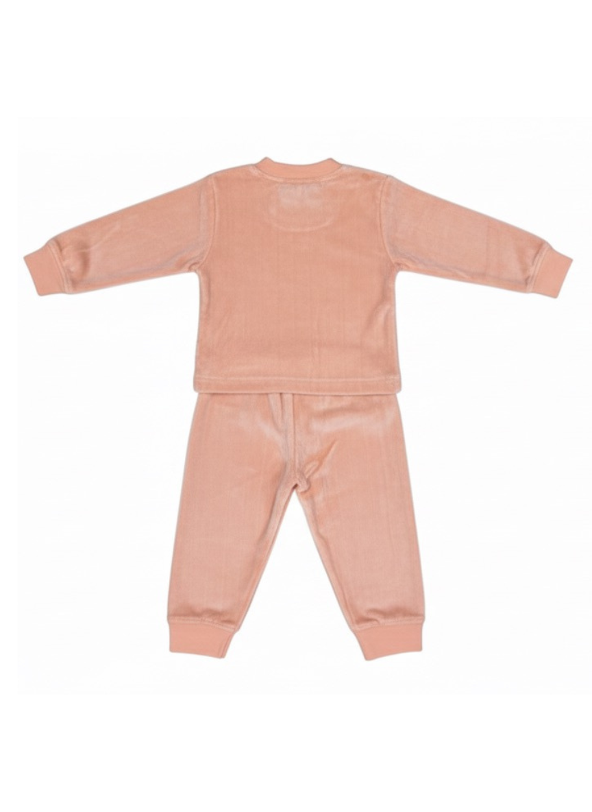 Light Orange Velvet Day Set for Babies