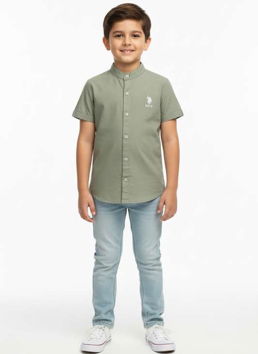 Light Green Casual Shirt
