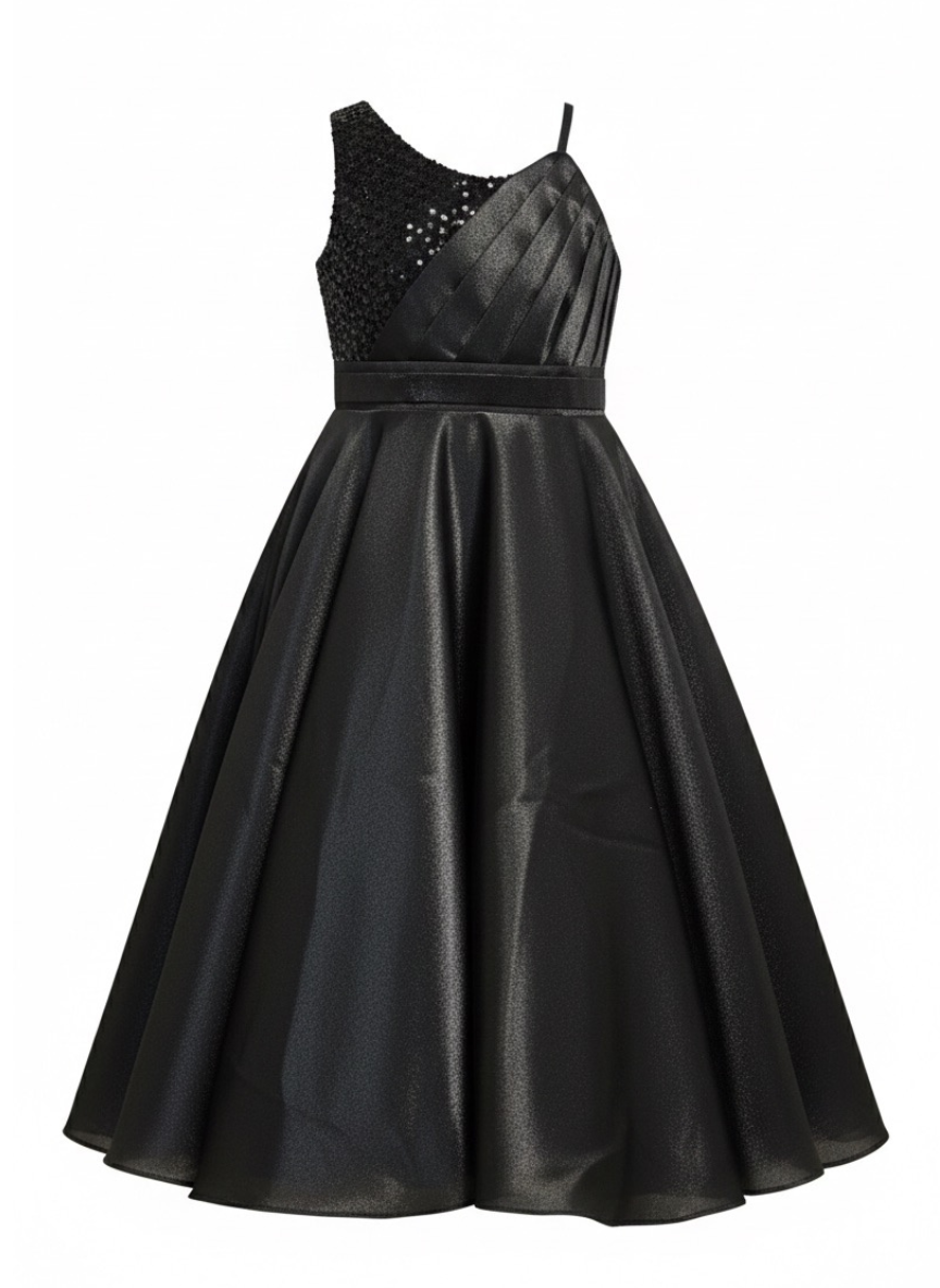 Black Party Gown (4–7 Years)