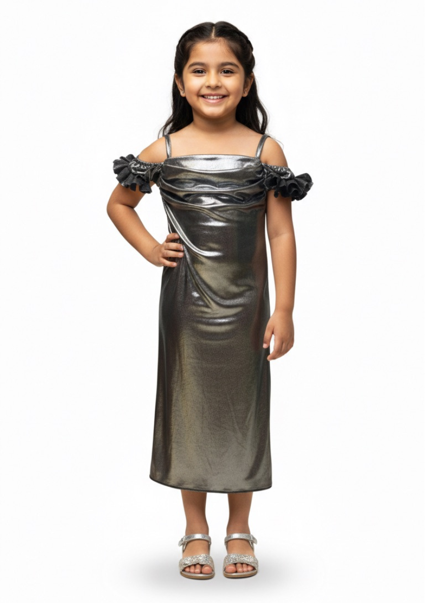 Black & Silver Bodycon Dress (5 Years)