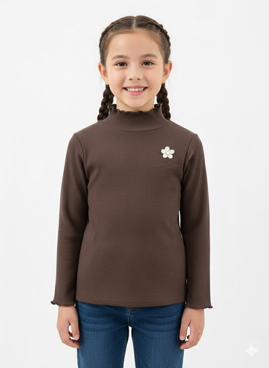 Dark Brown Thermal Skivi for Kids
